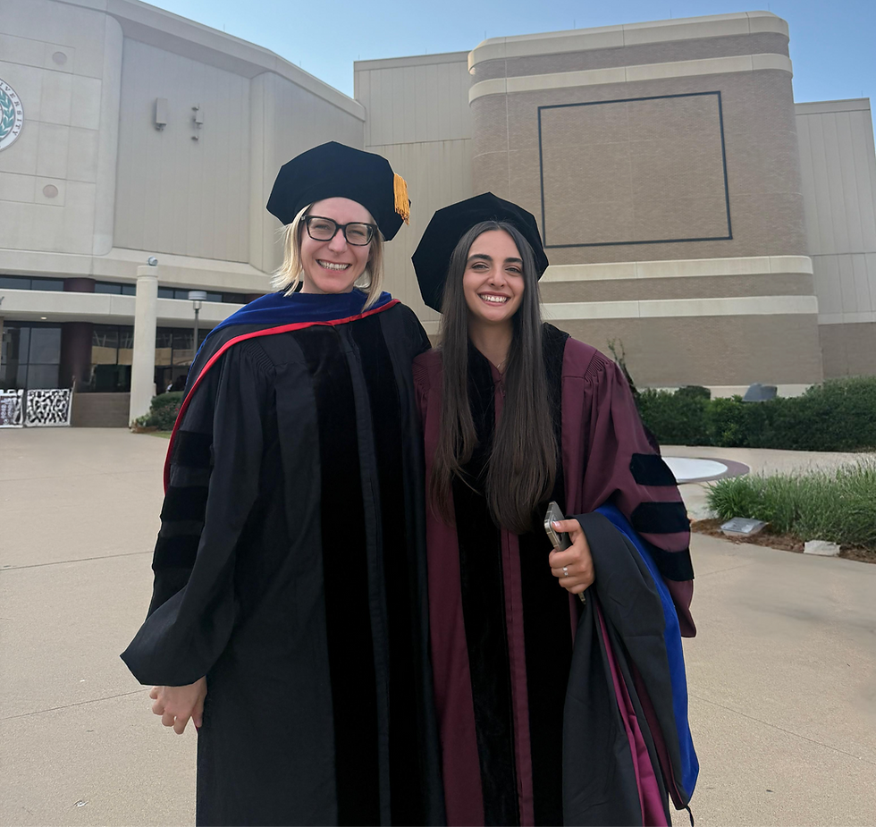 Vanden Brink Lab's first PhD Graduate, Dr. Joelle Sfeir!