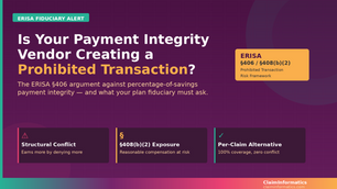 This post explains the legal argument, its implications for pre-pay and post-pay arrangements, and why ClaimInformatics' unique per-claim fee model is structurally immune to this challenge.