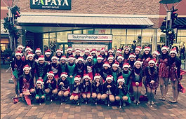 Competition Team performes at Christmas Tree Lightings