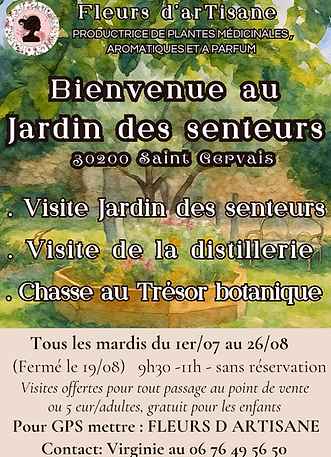 visite jardin distillerie producteur gard, uzes, goudargues, vallee de la cèze, barjac, ba