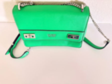 Guess Green Clutch Handbag front view
