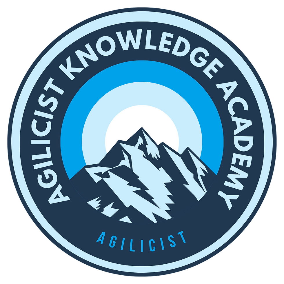 Agilicist Training Badge icon for custom proprietary courses.
