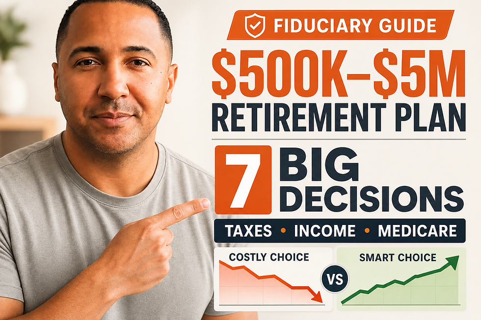 Retirement Planning for Households With $500K–$5M: A Tax-Smart Income Playbook