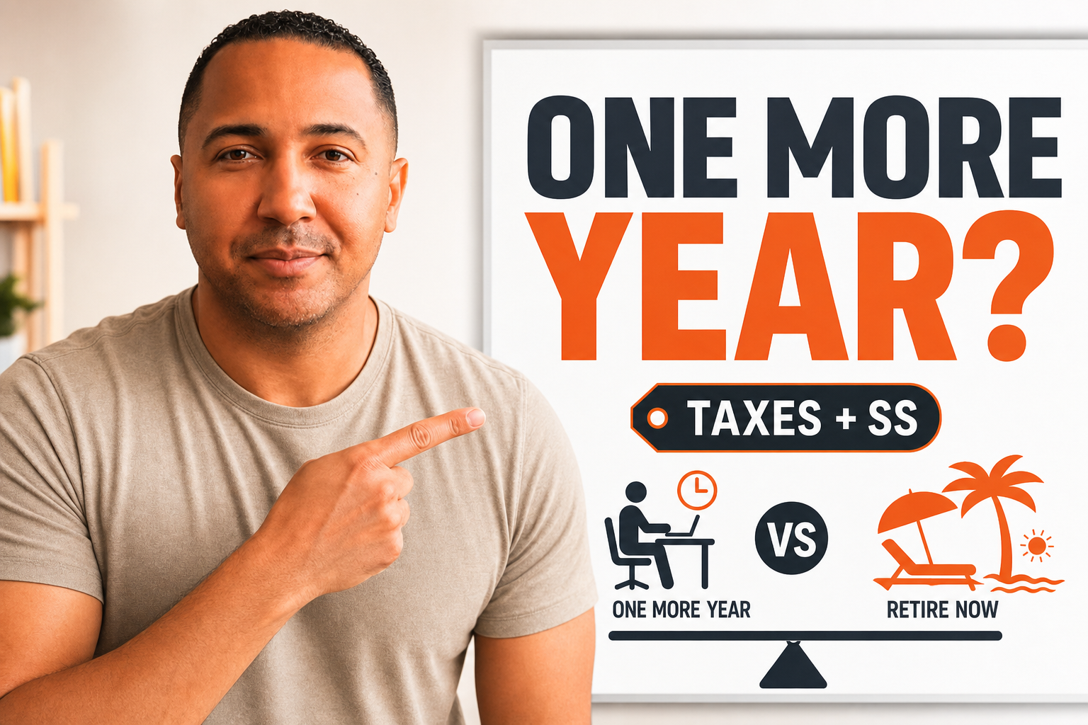 The real, decision-grade math behind working one more year vs retiring now for $1M–$10M households—factoring taxes, Social Security timing, Medicare rules, and portfolio withdrawal risk.