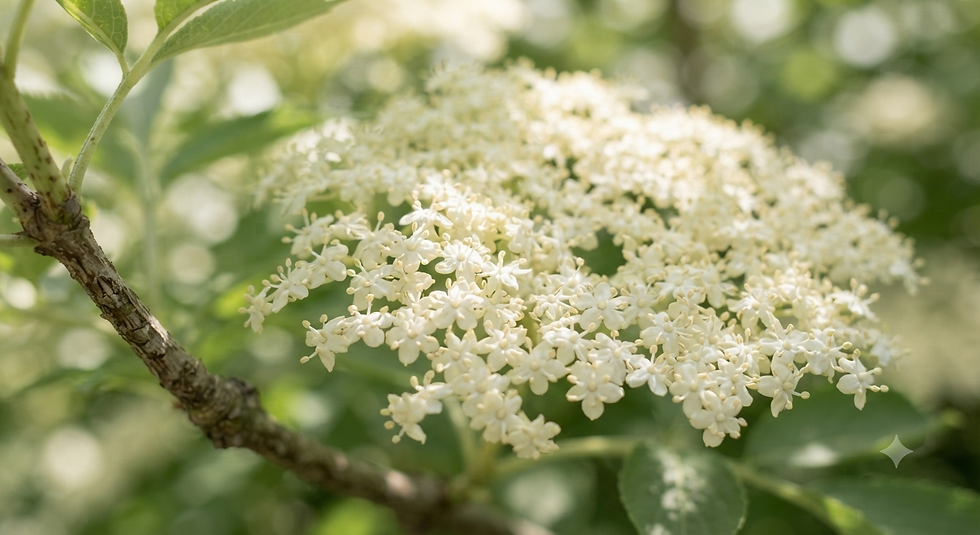 Closeup of Elderflower