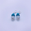 Miniature : Boucle d'Oreille 925 Argent avec Selénite et Turquoise