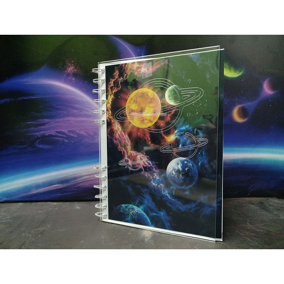 CUADERNO ACRILICO CON RESINA