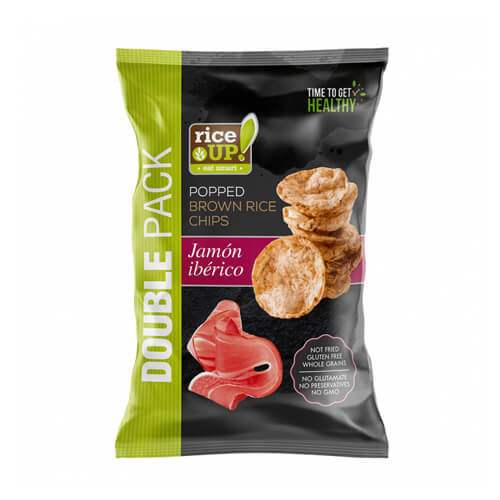 Galletas chips de arroz Rice up jamon iberico - sin gluten