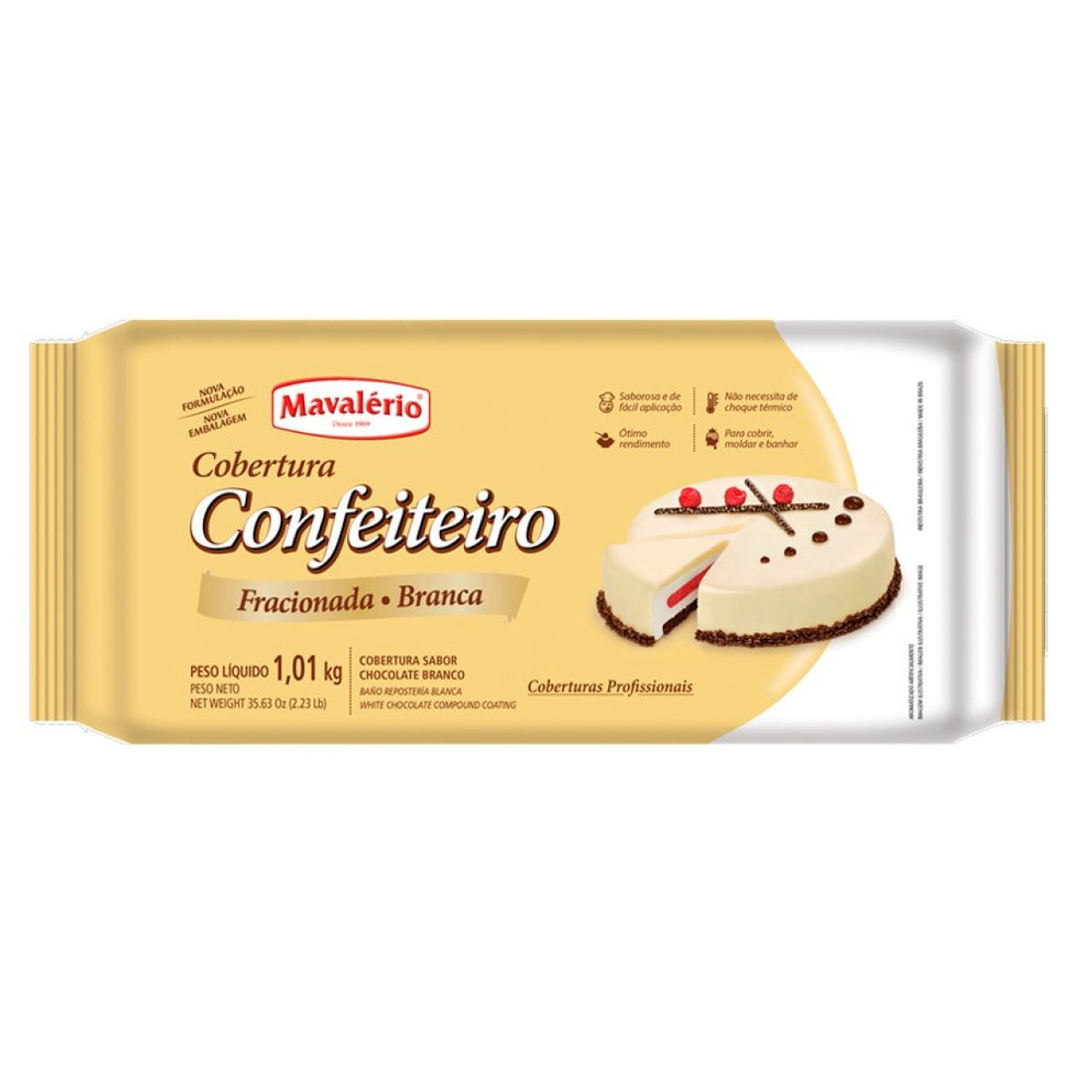 Cobertura de chocolate blanco - Mavalerio