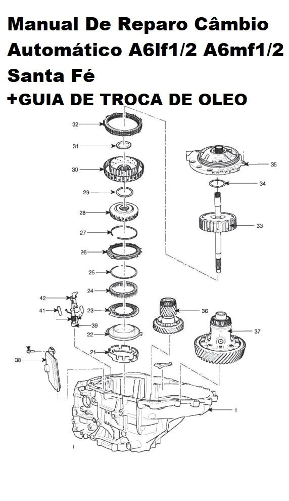Manual De Reparo Câmbio Automático A6lf1 - A6mf12 Santa Fé