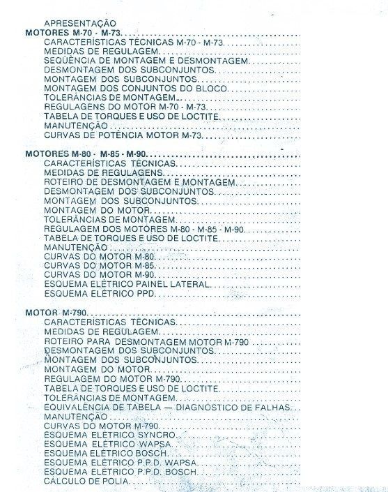 Miniatura: Manual de serviço motor agrale M70 M73 M85 M80 M90