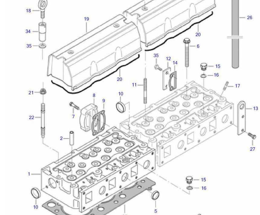 Miniatura: CATALOGO PEÇAS MF 7390 TRATOR MASSEY MOTOR SISU