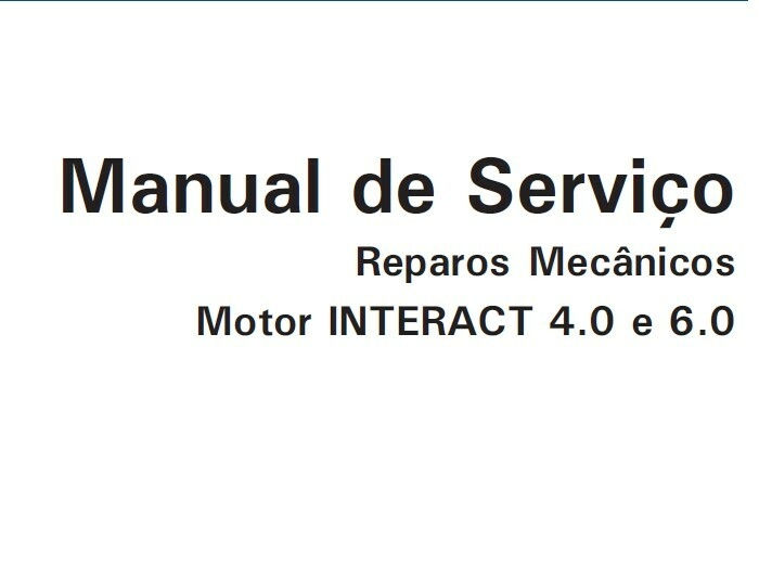 Manual De Serviço Reparos Motor Interact Cummins 4.0 E 6.0