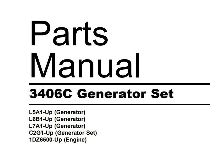 Miniatura: CATALO GERADOR CAT 3406C
