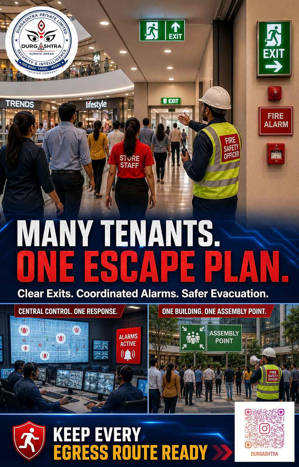 Fire Safety and Emergency Egress in Multi-Tenant Commercial Buildings