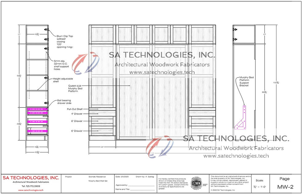Queen - Shop Drawings
