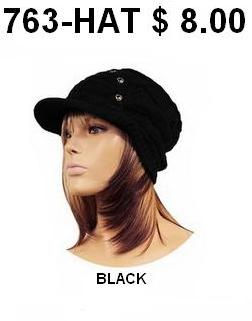 763-HAT  BLACK