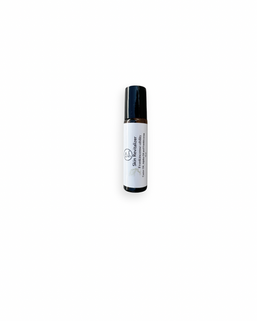 Frankincens-ability skin revitalizer roll-on bottle with text and white background. natural skin care products