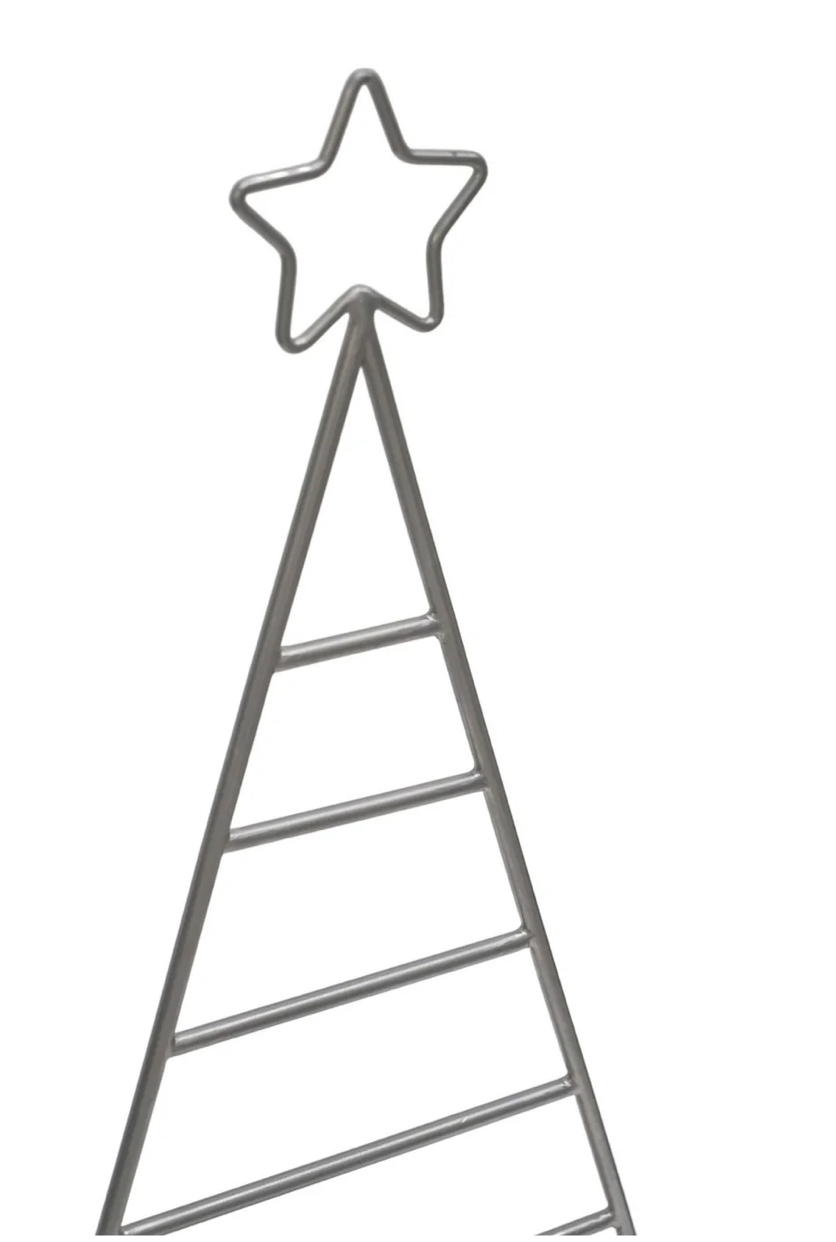 Christmas Tree with Star in Pewter