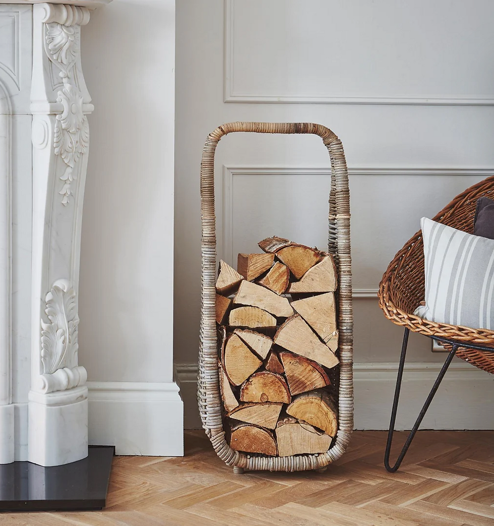 Thumbnail: Natural Rattan Tall Log Storage