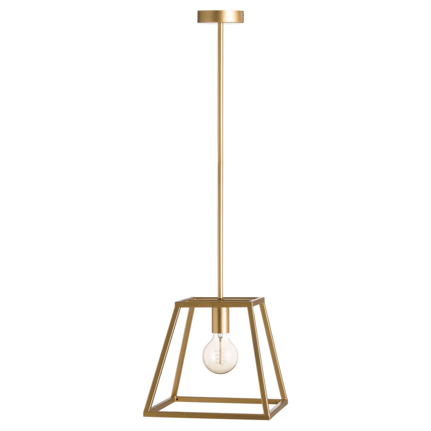 Brass Piped Pendant Light  