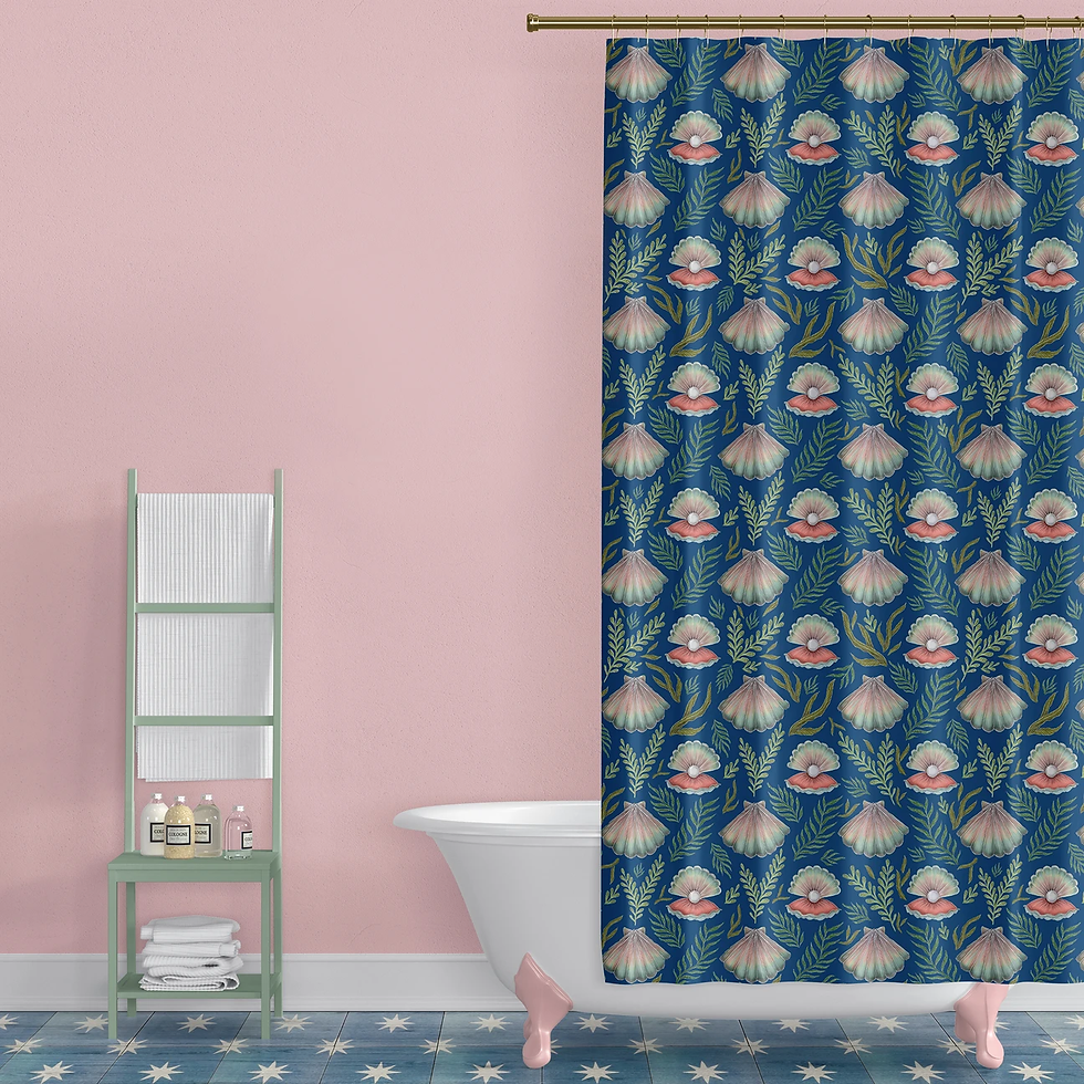 Shell Shower Curtain by Catherine Rowe