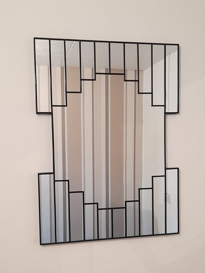 Black Art Deco mirror