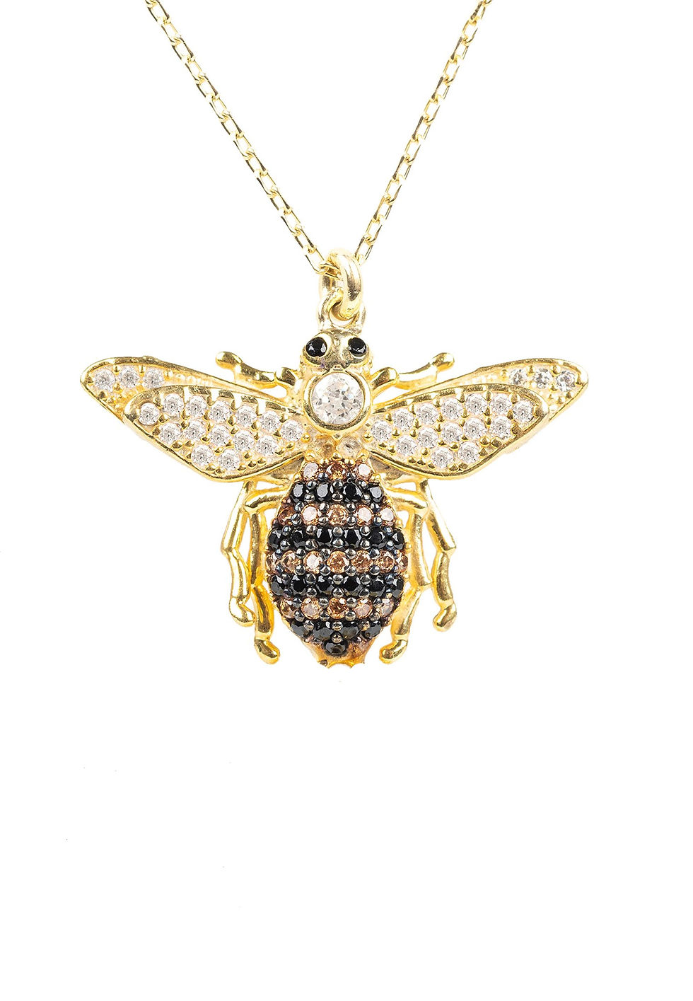 Honey bee necklace pendant