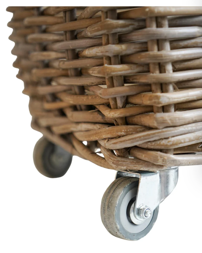 Thumbnail: Natural Rattan Log Cart