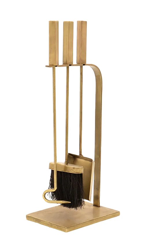 Thumbnail: Fireside Companion 3 Piece Tool Set in Brass