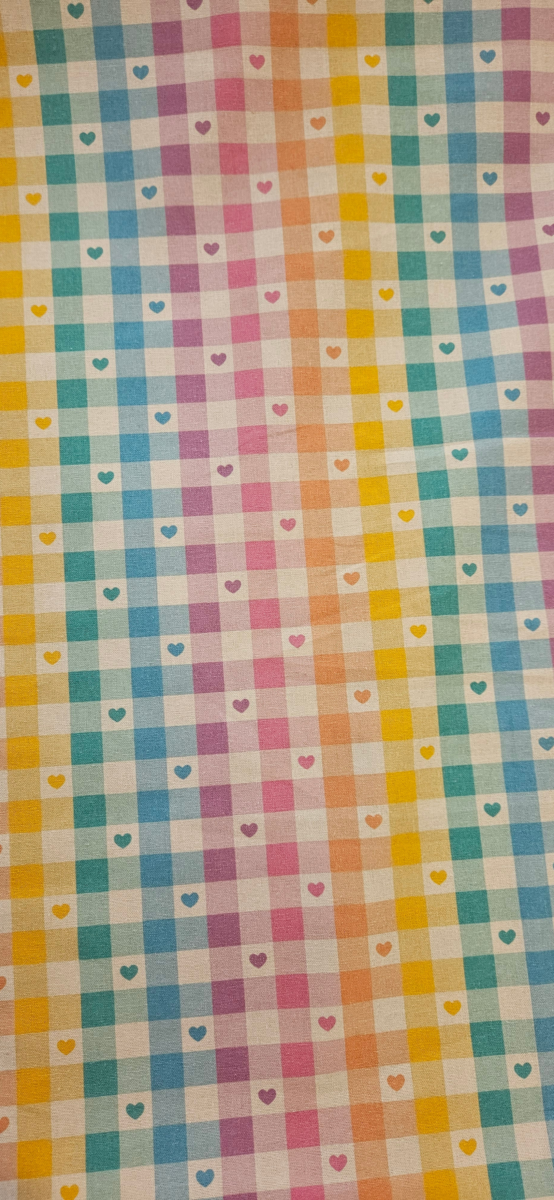 100% Cotton Poplin - love check