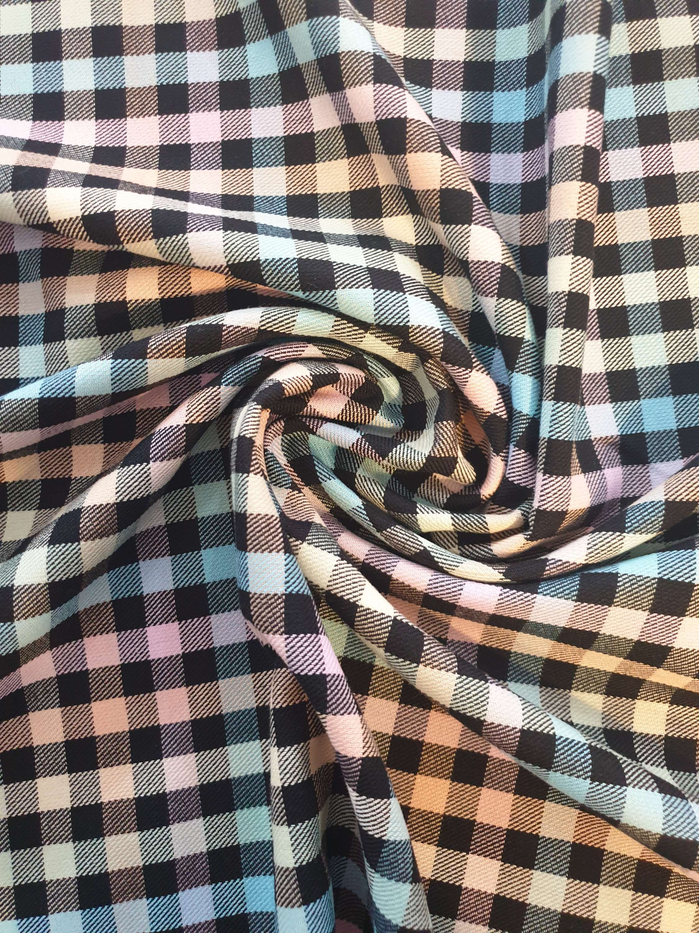Polyviscose Pastel rainbow