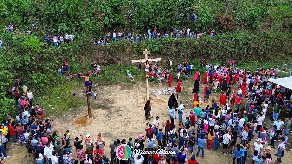 Tradición y fe se unen en el espectacular Viacrucis de Unión Juárez