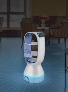 Este robot lleva comida a los infectados por coronavirus para evitar propagar la epidemia