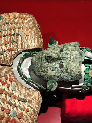 Se resolvió el enigma! UNAM identifica materiales de la máscara de la Reina Roja de Palenque 