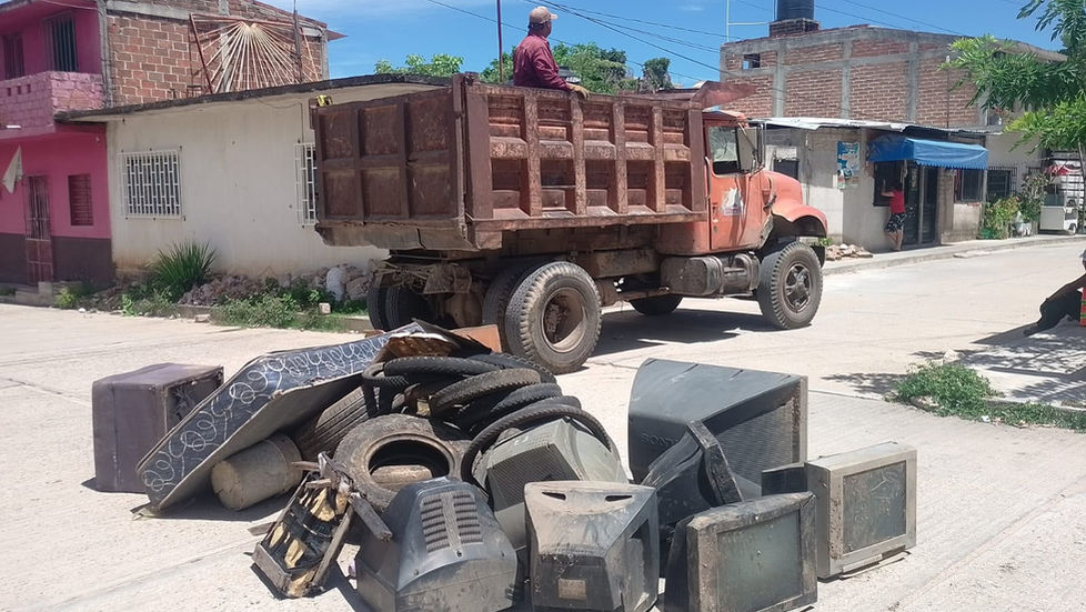 Retiran 167 toneladas de cacharros en Villaflores como parte del programa “Villaflores Te Quiero Limpio”