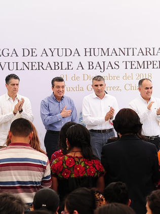 Entrega Rutilio ayuda humanitaria a municipios más afectados por bajas temperaturas