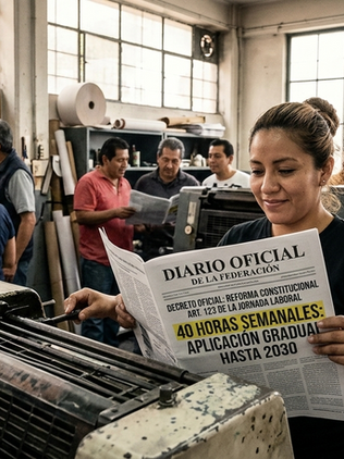 Sheinbaum cumple promesa laboral: Jornada de 40 horas entra en vigor tras su publicación