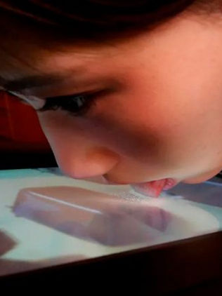 Esta pantalla te permitirá saborear platos de alta cocina siempre y cuando estés dispuesto a lamerla