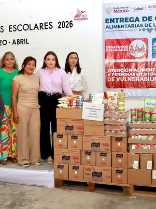Valeria Rosales y Margarita Sarmiento fortalecen la nutrición escolar en Villaflores
