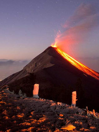 Volcán de Fuego vuelve a entrar en erupción en Guatemala