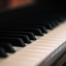Piano Keyboard Closeup