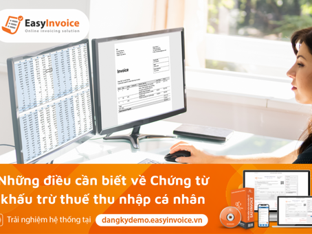Những điều cần biết về Chứng từ khấu trừ thuế thu nhập cá nhân