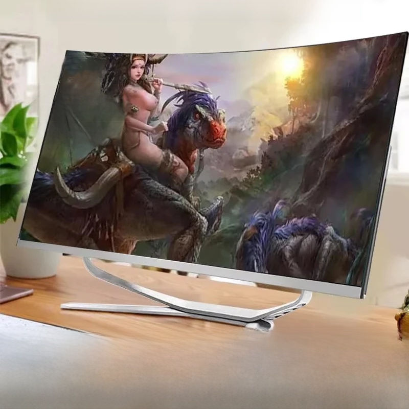 all in one pc 24 inch vista frontal com setup gamer iluminado