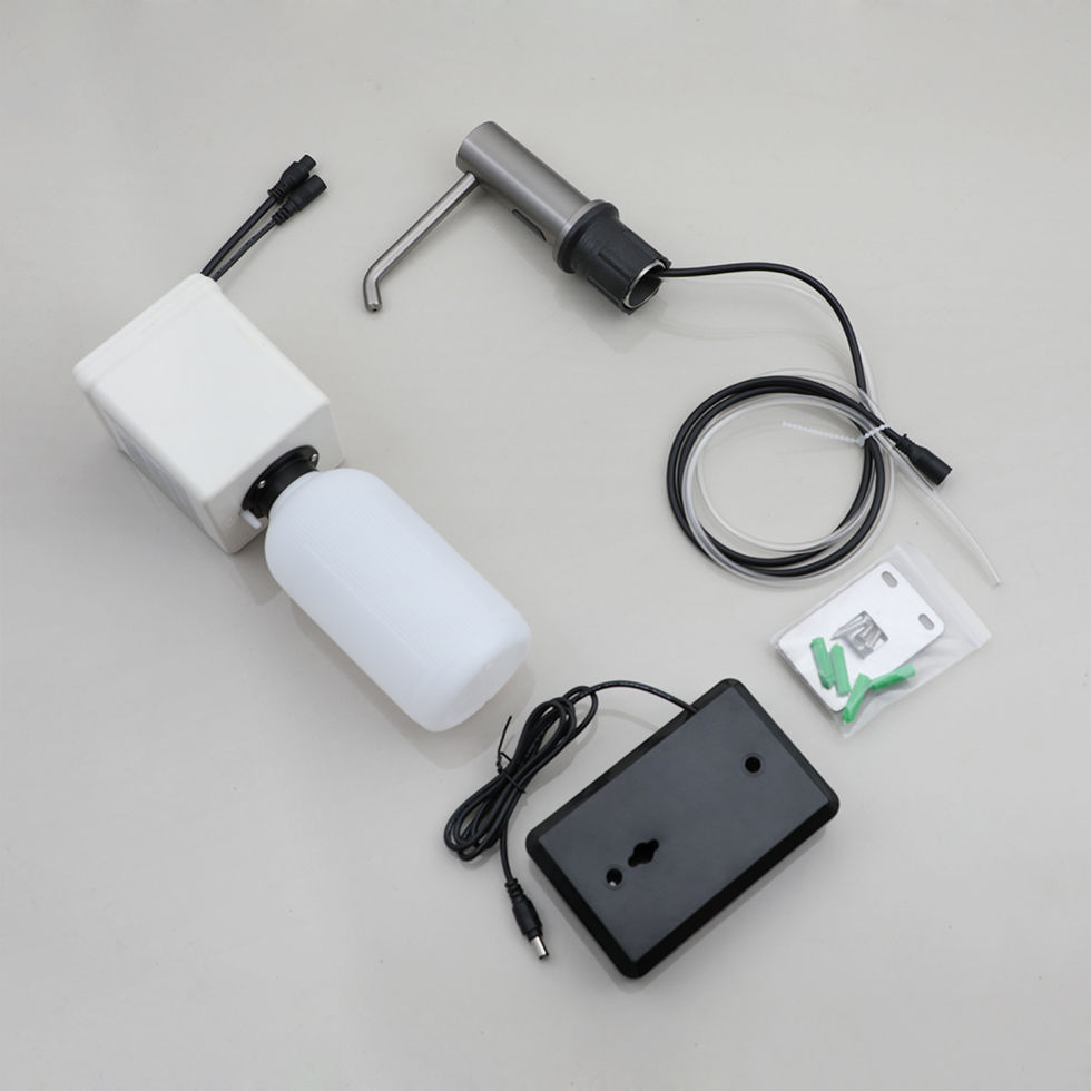 15.	dispensador de sabao automatico de parede - abertura para reabastecimento