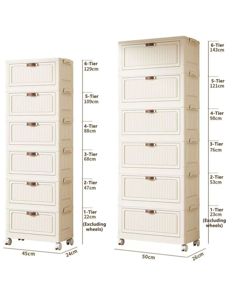 16.	Armário organizador multicamadas dobrável organização de roupas