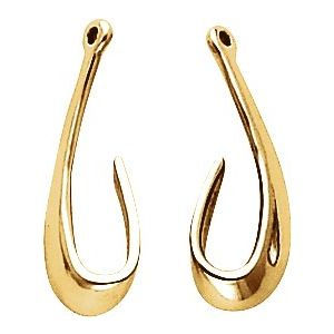18K Yellow Gold Earring Jackets