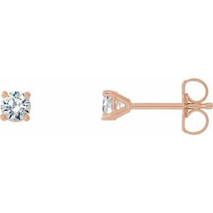 14K Rose Gold 1/3 CTW Natural Diamond Cocktail-Style Earrings