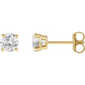 14K Yellow Gold 5/8 CTW Lab-Grown Diamond Stud Earrings