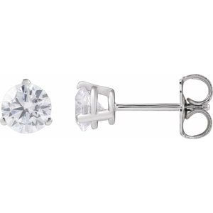 14K White Gold 3/4 CTW Lab-Grown Diamond Stud Earrings